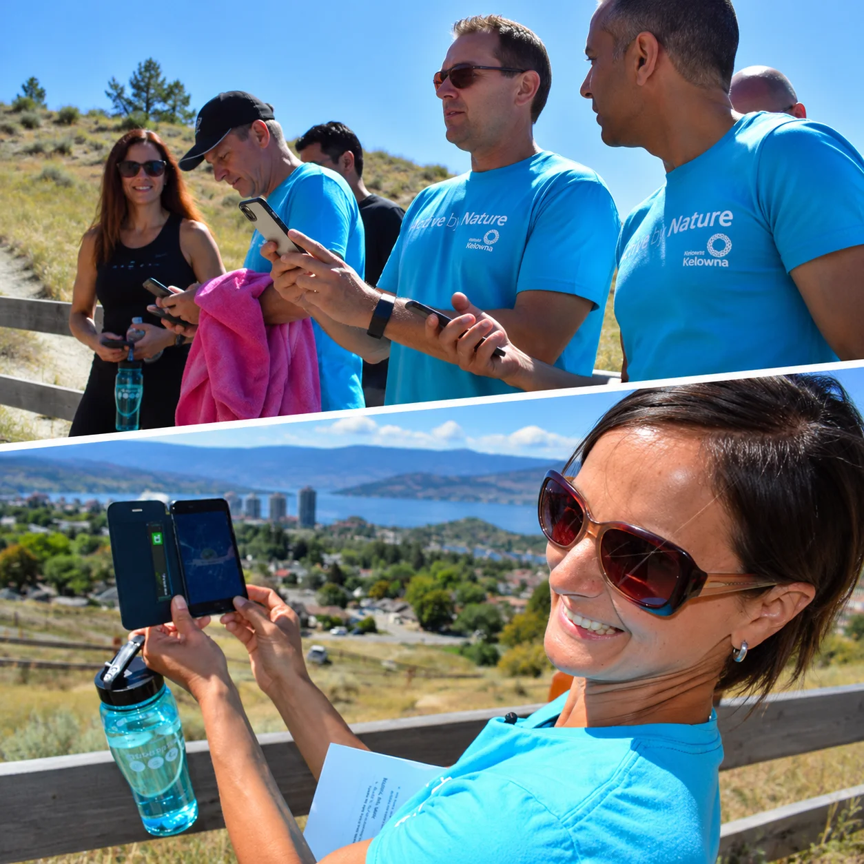 QuestUpon Knox Challenge featuring a timed mountain climb, participant rankings, and interactive fitness challenges